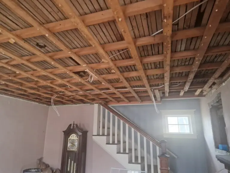 sheetrock, drywall and new electric rewiring